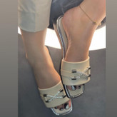 صندل کرمی زنانه