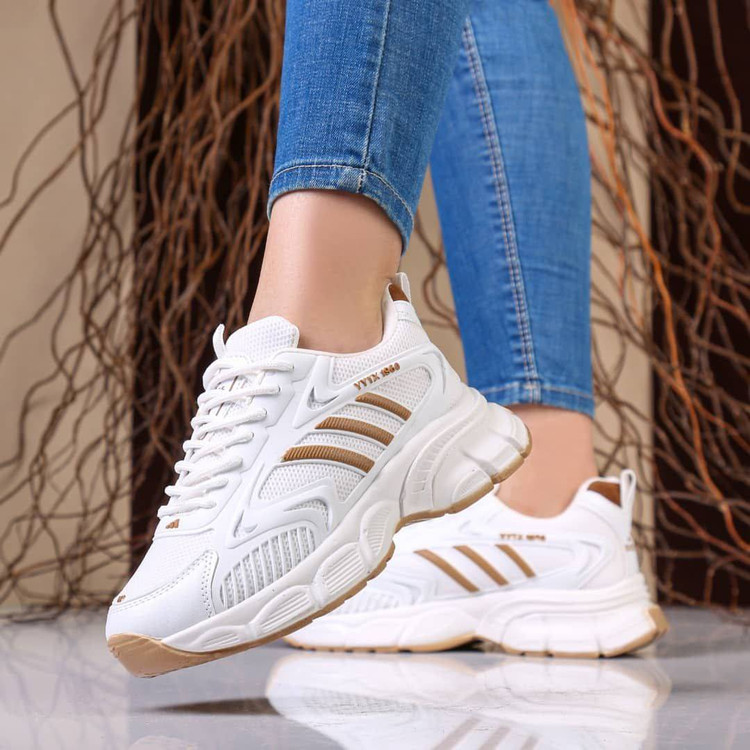 کفش آدیداس زنانه،کتونی سه خط لژدار،کتونی لژدار سفید