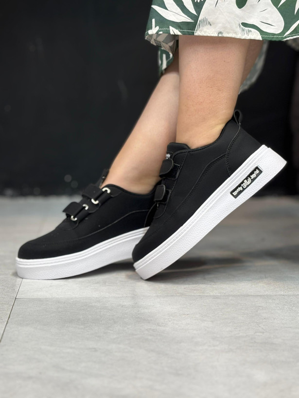 کفش مشکی،کفش دخترانه،کفش دو چسب